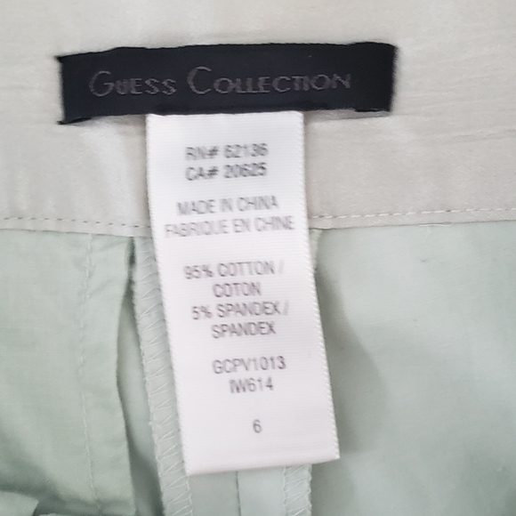 Guess Collection Mint Green Tuxedo Pants, Size 6 - Picture 6 of 6